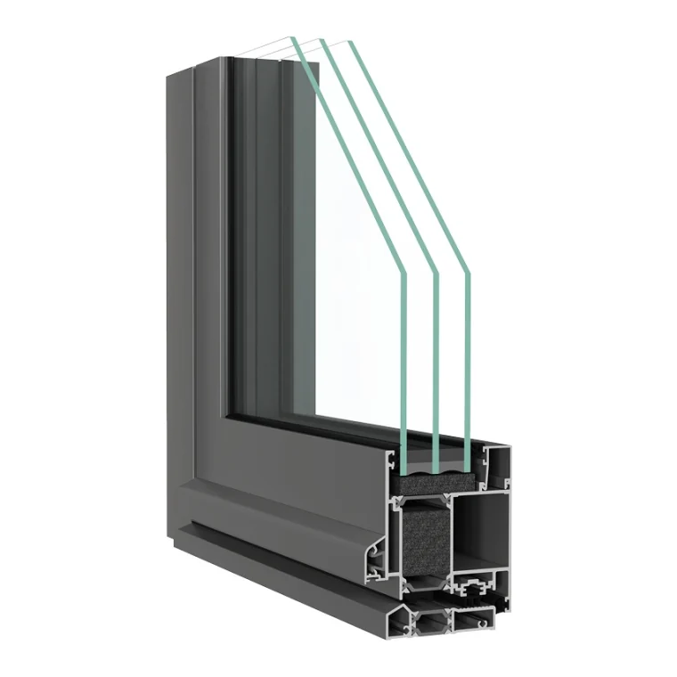 Sezione del profilo NormPro alluminio porta d'ingresso